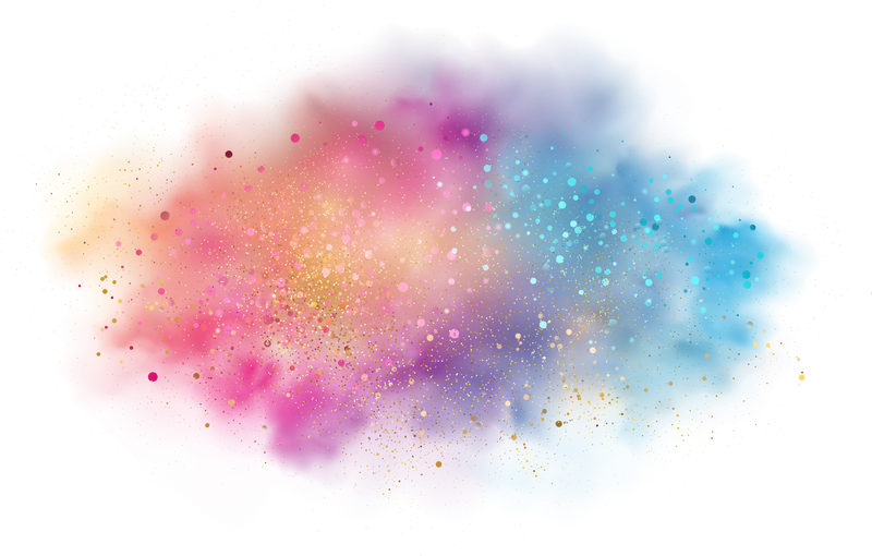 Colorful rainbow paint splash